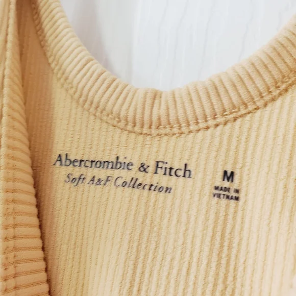 Abercrombie Ribbed Wide Strap Sleeveless Scoop Neck Bodysuit M - Picture 6 of 7